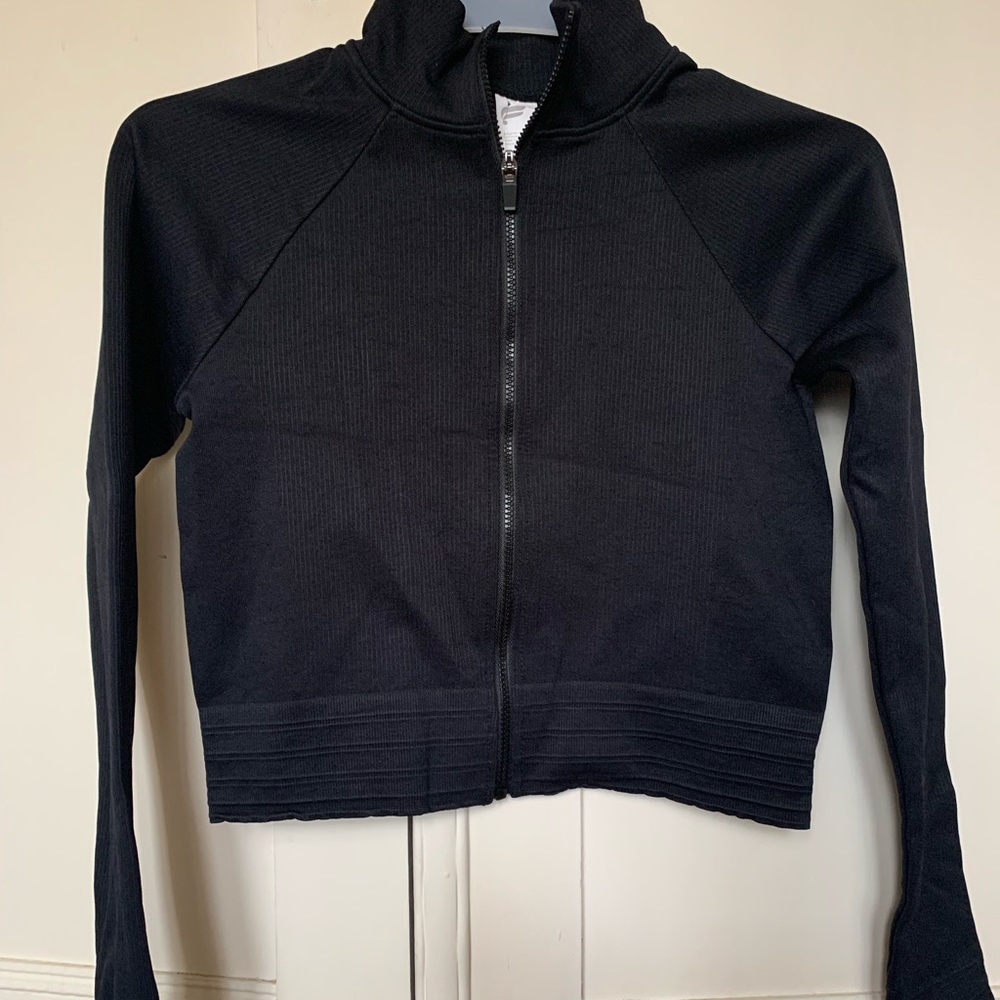 Fabletics Luciana Ribbed Seamless Zip Up Jacket